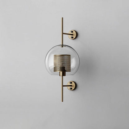 Chiswick Glass Wall Light | Clear Glass & Metal | Set of 2