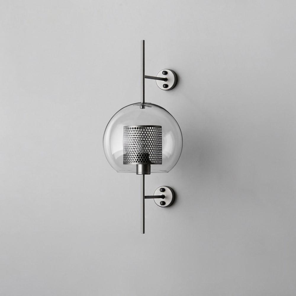 Chiswick Glass Wall Light | Clear Glass & Metal | Set of 2