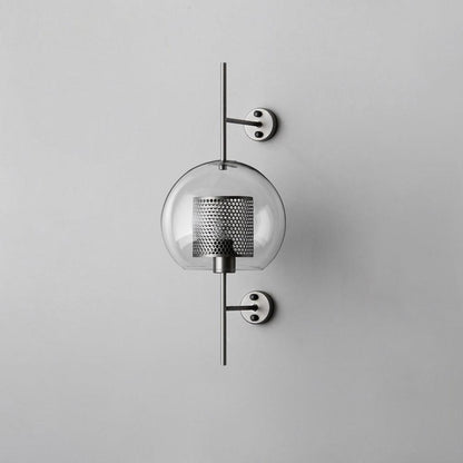 Chiswick Glass Wall Light | Clear Glass & Metal | Set of 2