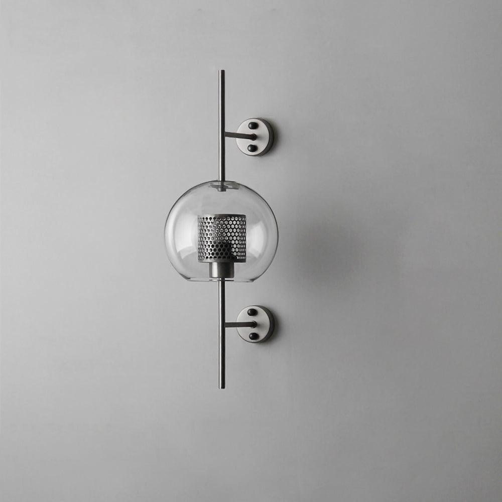 Chiswick Glass Wall Light | Clear Glass & Metal | Set of 2