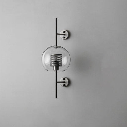 Chiswick Glass Wall Light | Clear Glass & Metal | Set of 2