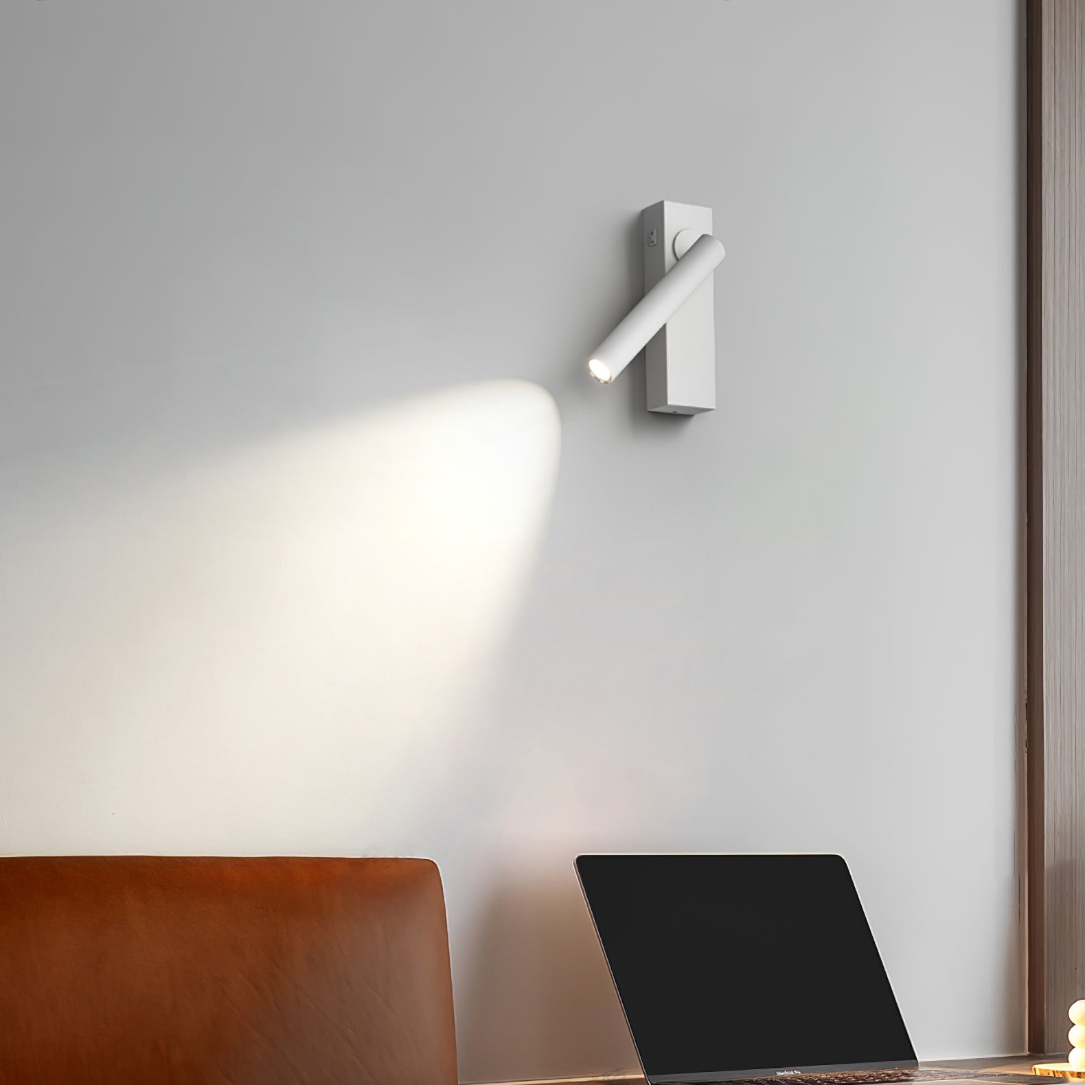 Chors Recessed Wall Lamp | Metal | White/Black | Set of 2