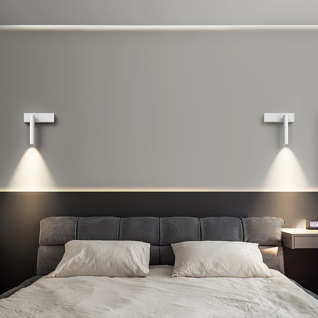 Chors Recessed Wall Lamp | Metal | White/Black | Set of 2