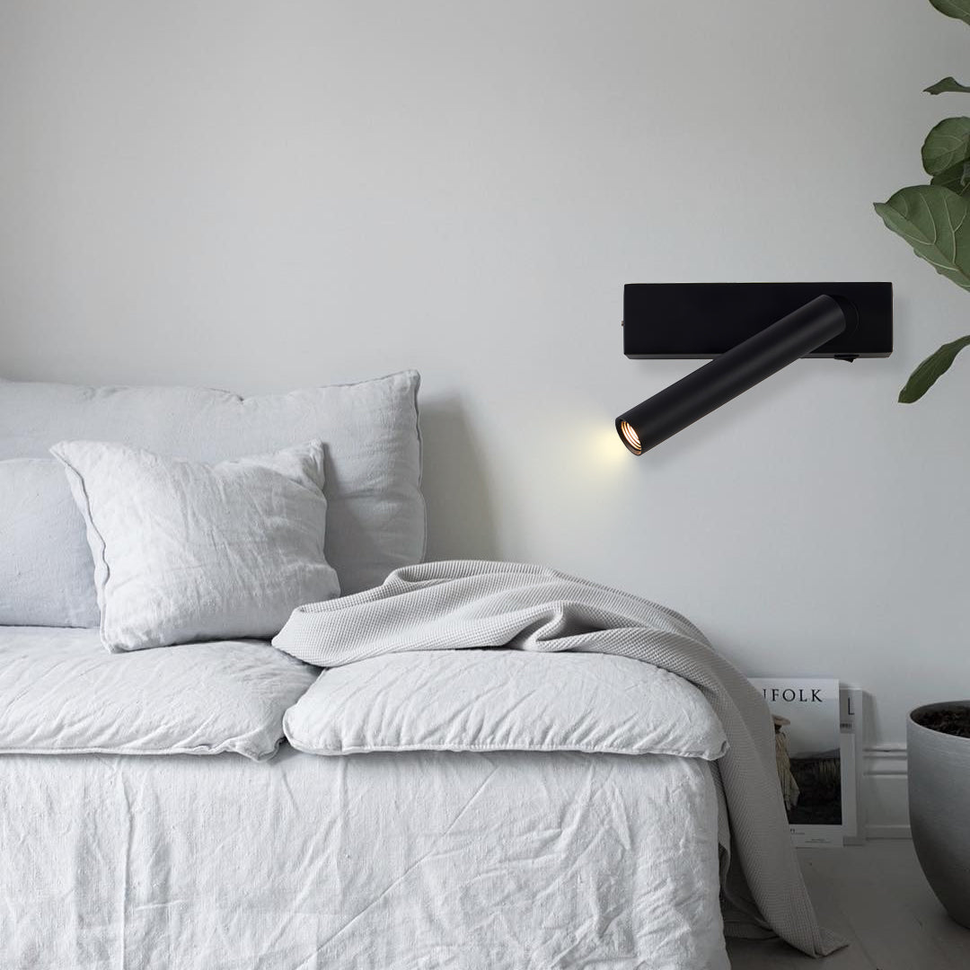 Chors Recessed Wall Lamp | Metal | White/Black | Set of 2