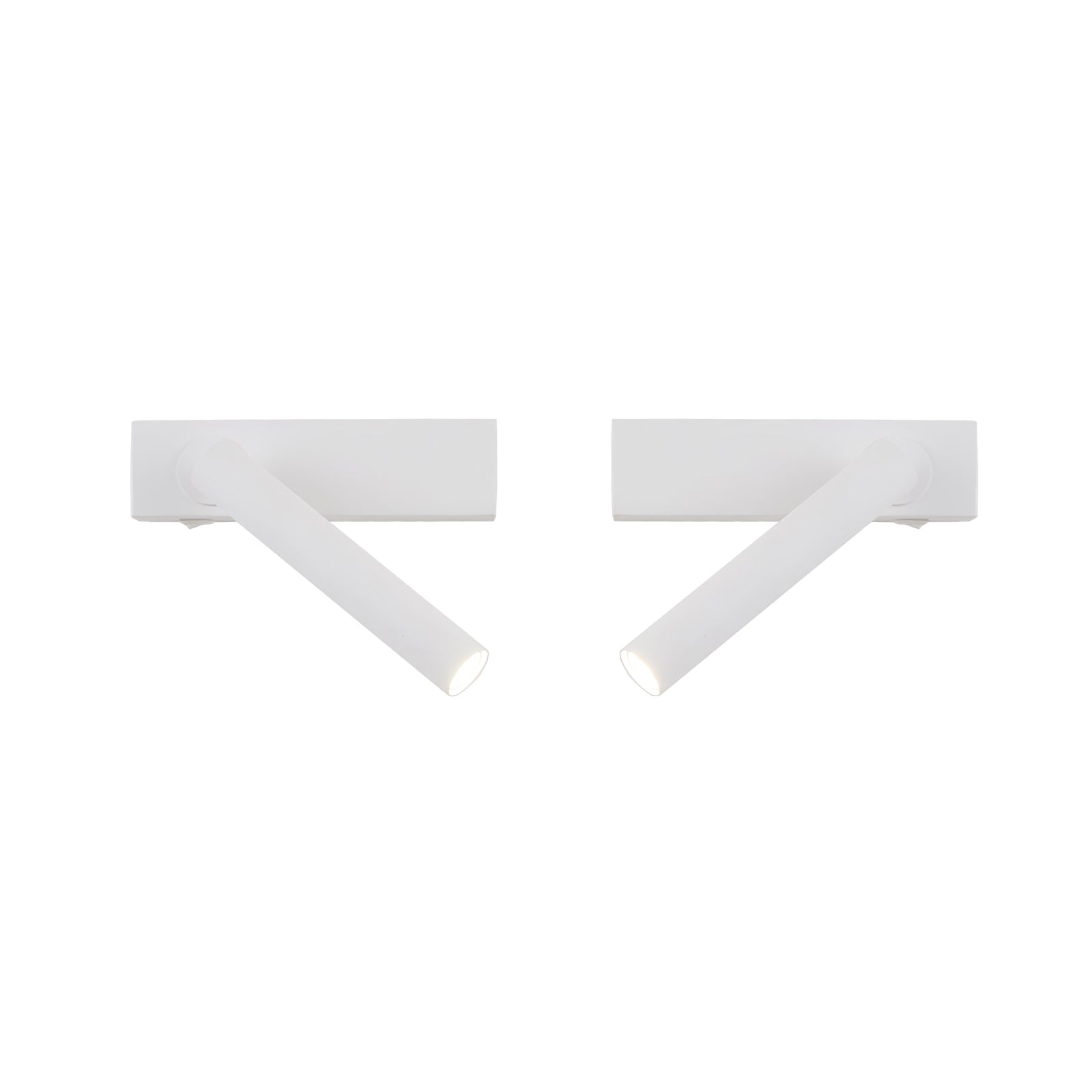 Chors Recessed Wall Lamp | Metal | White/Black | Set of 2
