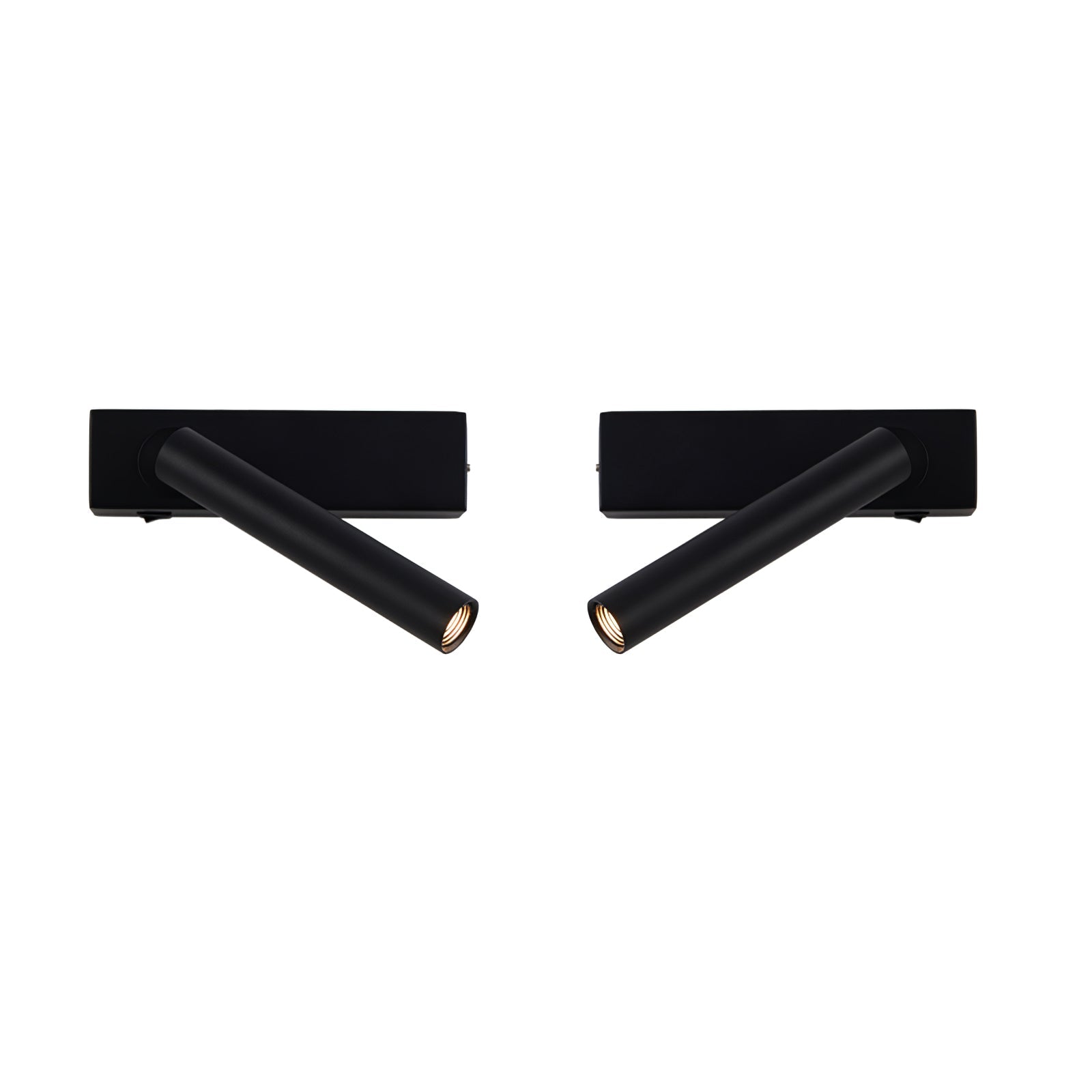 Chors Recessed Wall Lamp | Metal | White/Black | Set of 2