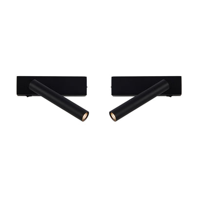 Chors Recessed Wall Lamp | Metal | White/Black | Set of 2