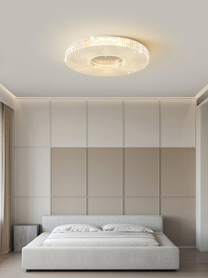 Cimona Flush Light | Iron & Acrylic | Gold or White