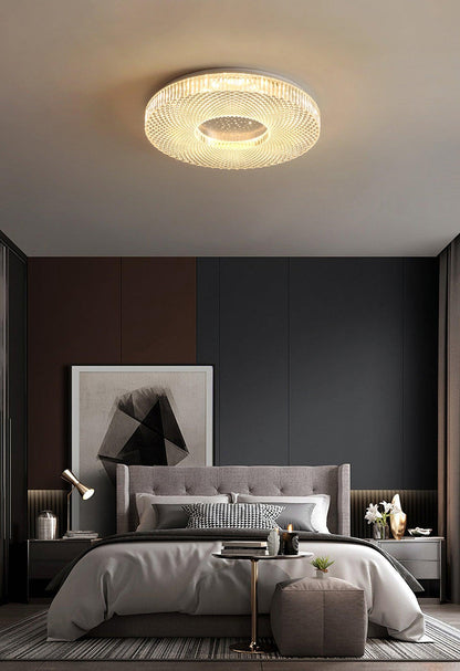 Cimona Flush Light | Iron & Acrylic | Gold or White