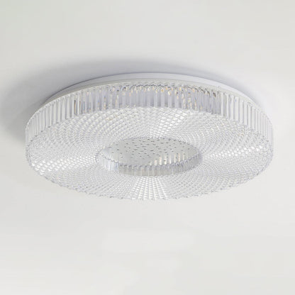Cimona Flush Light | Iron & Acrylic | Gold or White