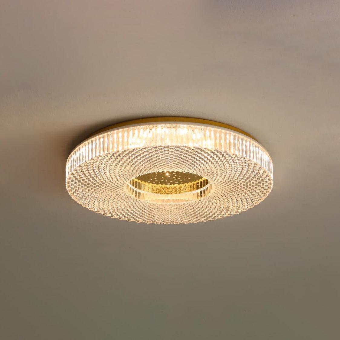 Cimona Flush Light | Iron & Acrylic | Gold or White