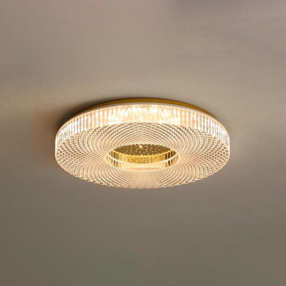 Cimona Flush Light | Iron & Acrylic | Gold or White