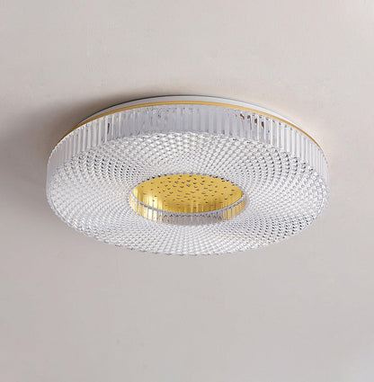 Cimona Flush Light | Iron & Acrylic | Gold or White