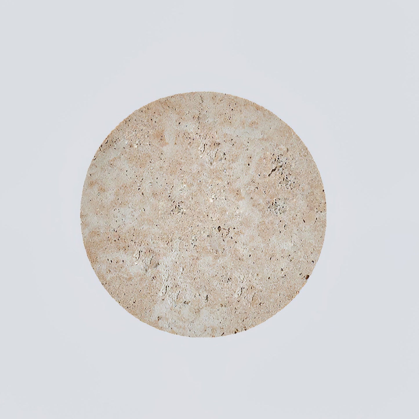 Circle Travertine Wall Lamp | Yellow Travertine Stone | Single