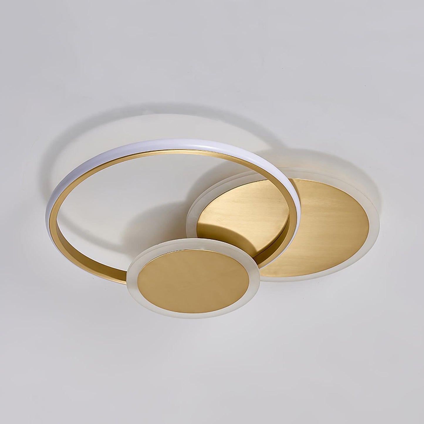 Circles LED Ceiling Light | Gold Finish | 3 Lighting Rings