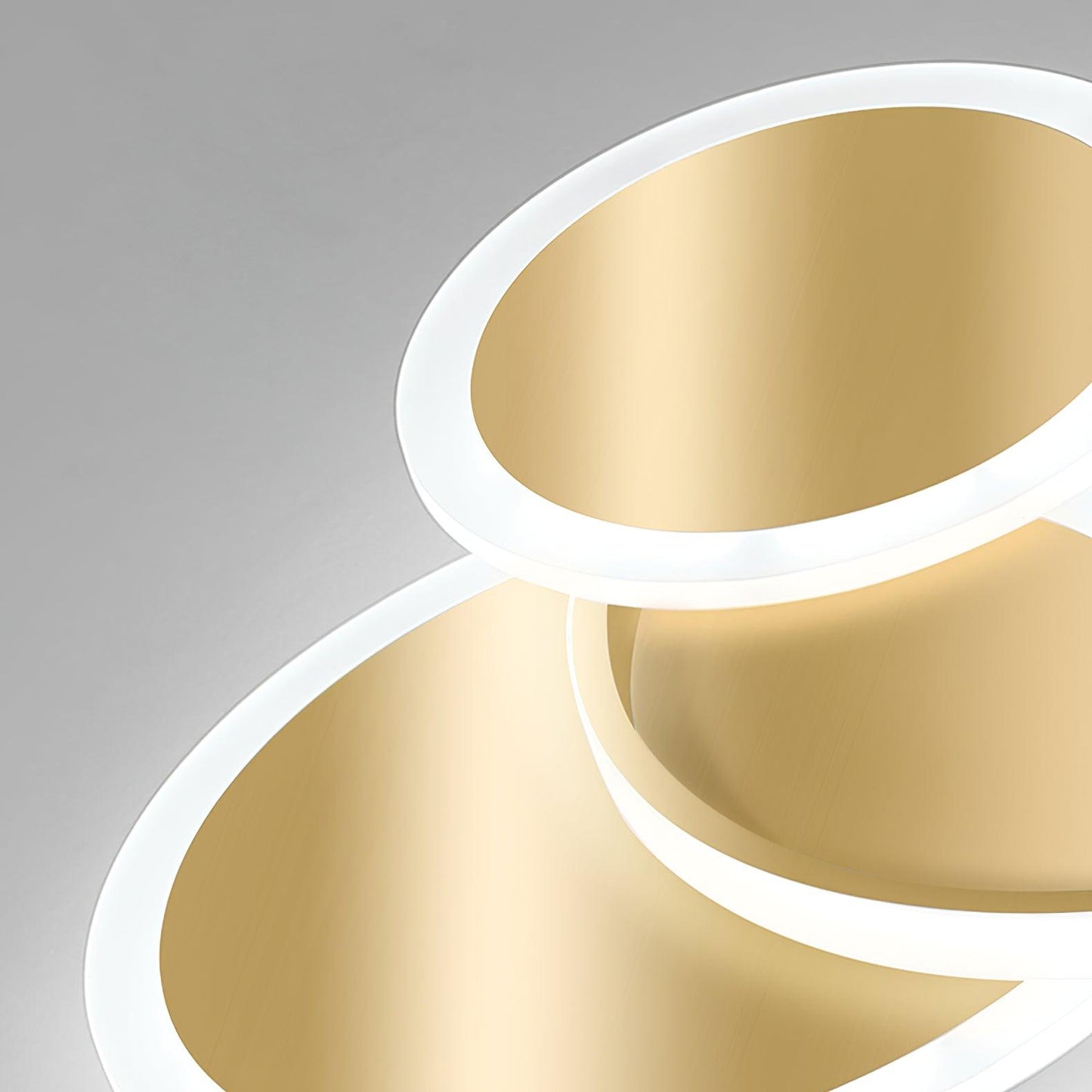 Circles LED Ceiling Light | Gold Finish | 3 Lighting Rings