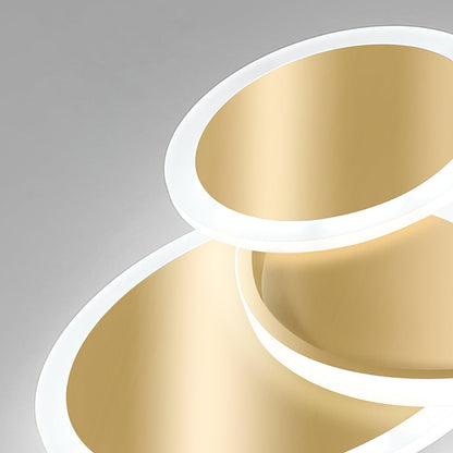 Circles LED Ceiling Light | Gold Finish | 3 Lighting Rings