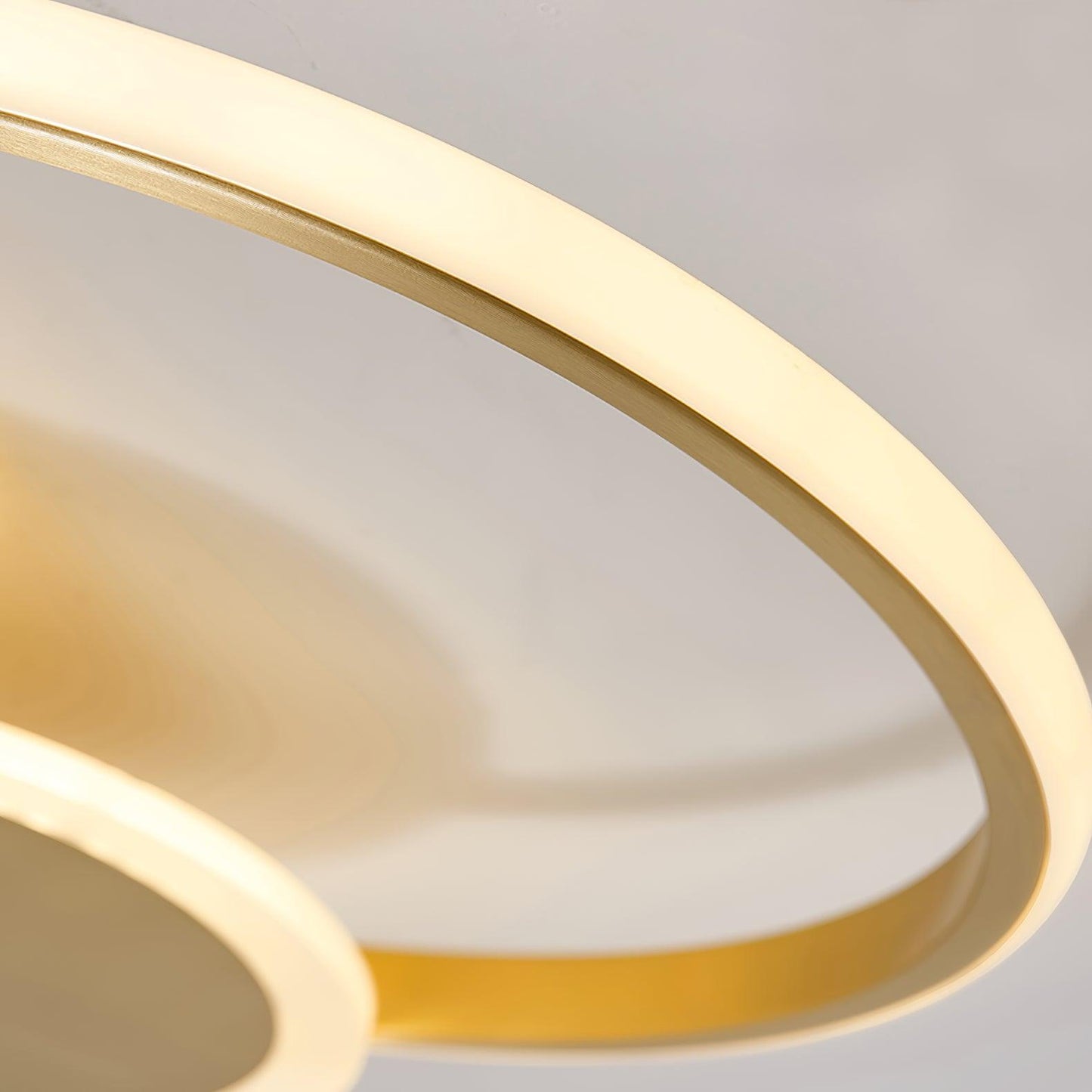Circles LED Ceiling Light | Gold Finish | 3 Lighting Rings