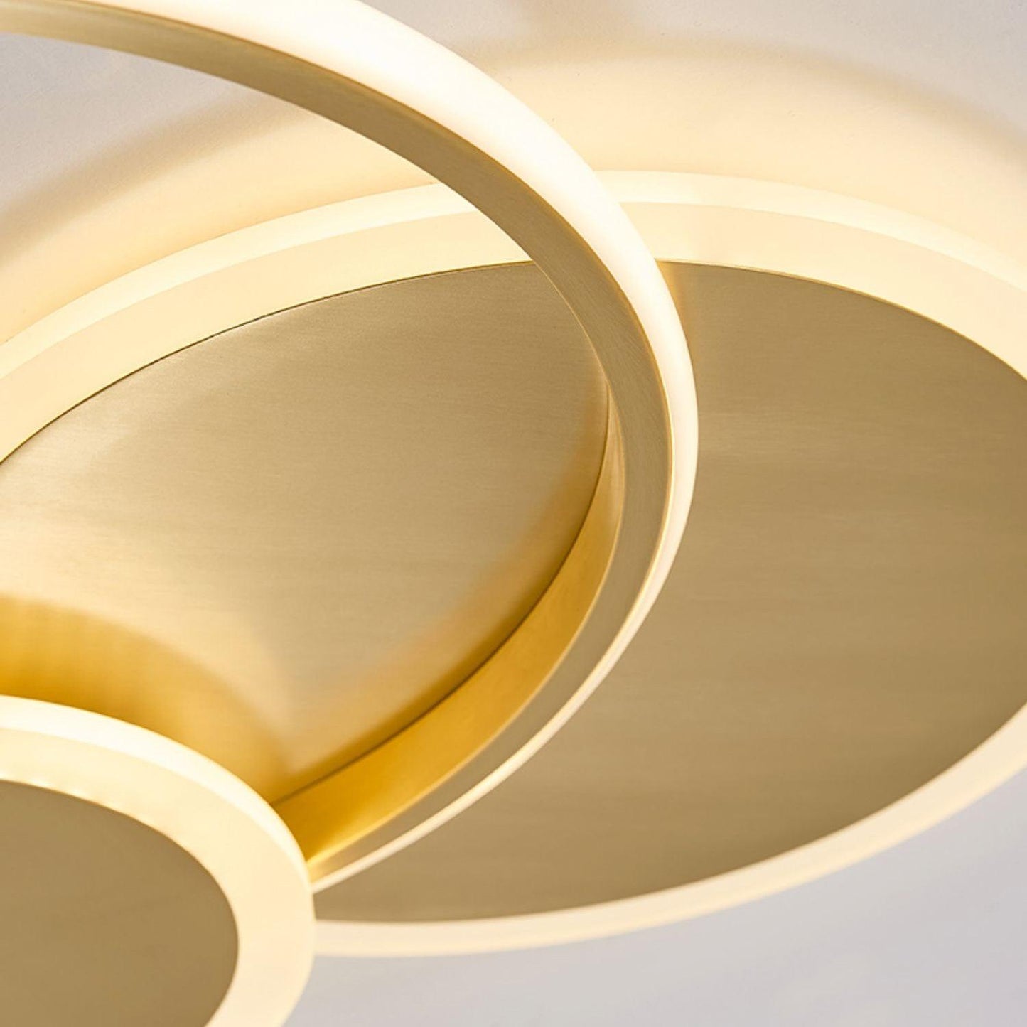 Circles LED Ceiling Light | Gold Finish | 3 Lighting Rings