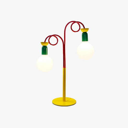 Circulo Play Table Lamp | Geometric Design | Red, Green, Yellow Accents