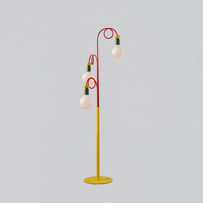 Circulo Play Table Lamp | Geometric Design | Red, Green, Yellow Accents