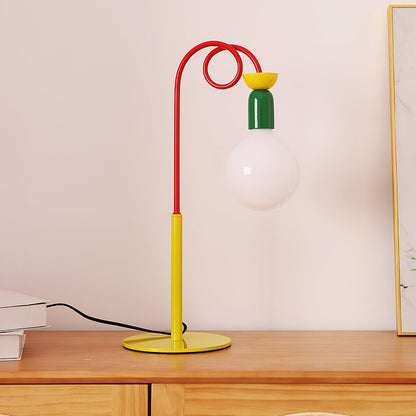 Circulo Play Table Lamp | Geometric Design | Red, Green, Yellow Accents