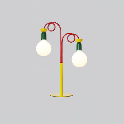 Circulo Play Table Lamp | Geometric Design | Red, Green, Yellow Accents