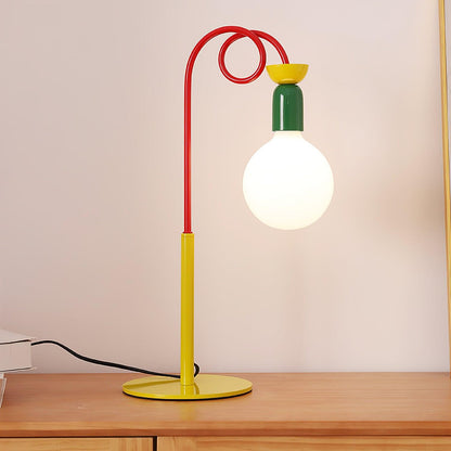 Circulo Play Table Lamp | Geometric Design | Red, Green, Yellow Accents