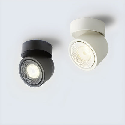 Clara Rotating Surface Downlight | Metal/Aluminum/Acrylic | Black/White