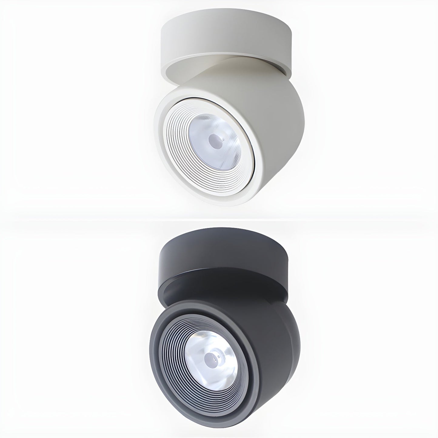 Clara Rotating Surface Downlight | Metal/Aluminum/Acrylic | Black/White
