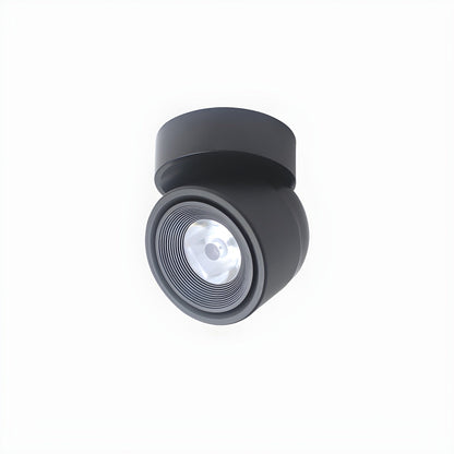 Clara Rotating Surface Downlight | Metal/Aluminum/Acrylic | Black/White
