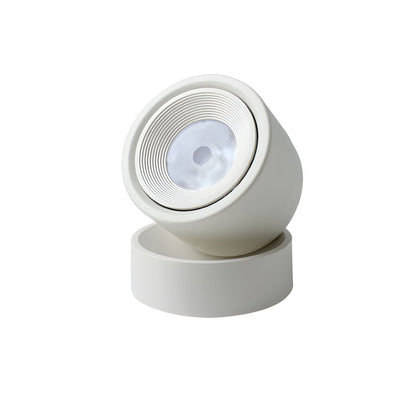 Clara Rotating Surface Downlight | Metal/Aluminum/Acrylic | Black/White