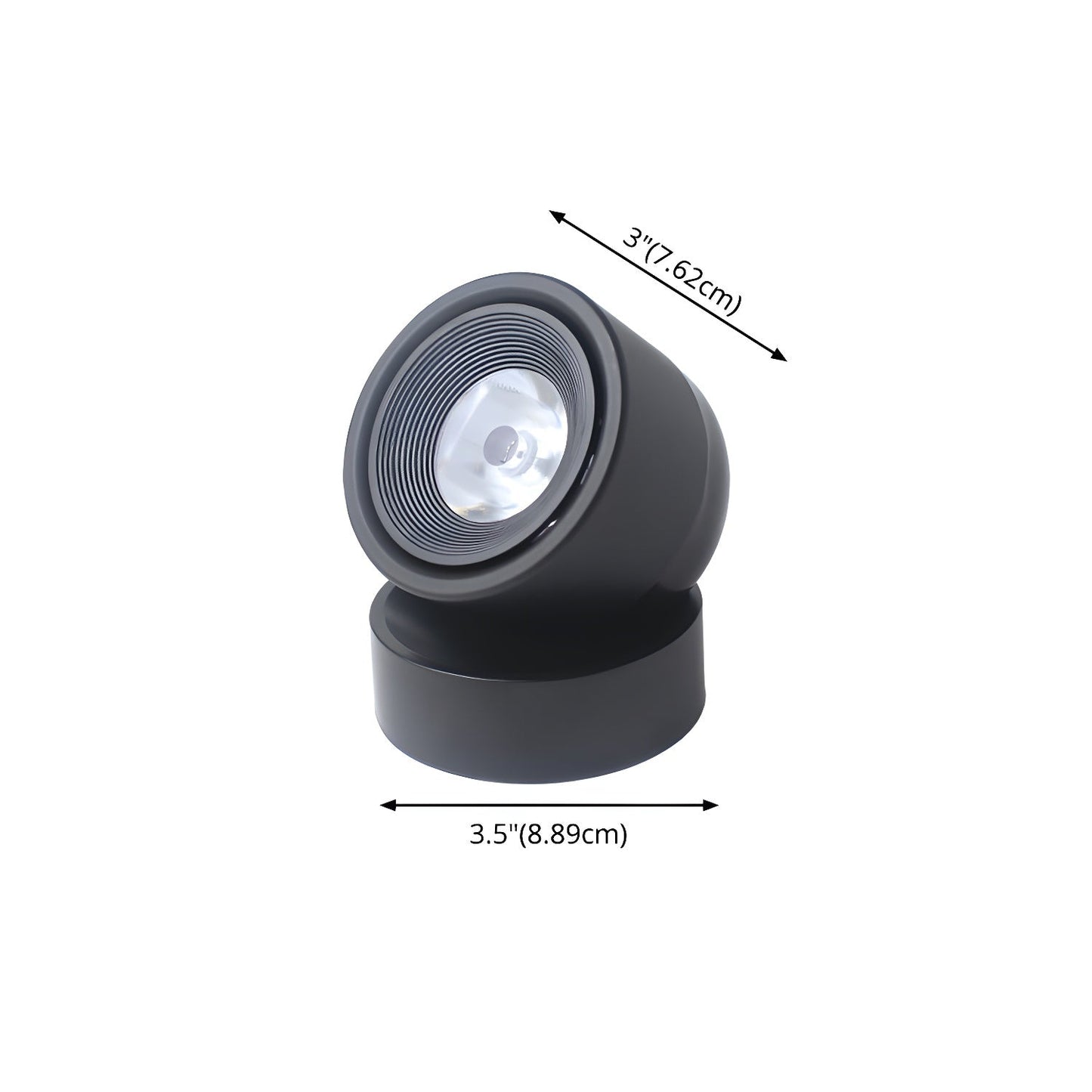 Clara Rotating Surface Downlight | Metal/Aluminum/Acrylic | Black/White