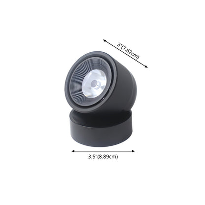 Clara Rotating Surface Downlight | Metal/Aluminum/Acrylic | Black/White