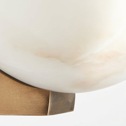 Clara Sconce | Alabaster Shade | Bronze/Black/Nickel Finish