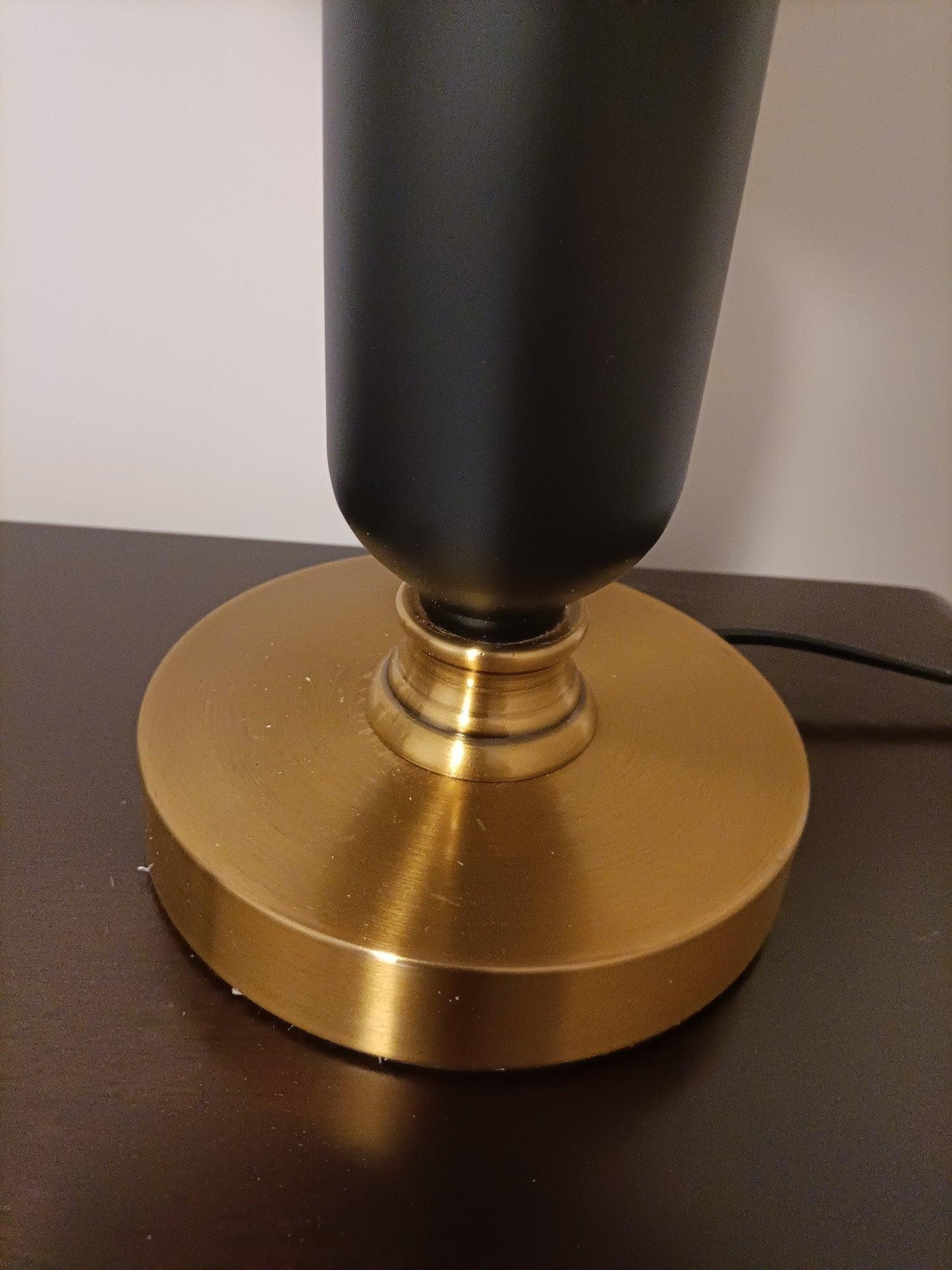Classic Table Lamp | Metal, Iron, Fabric | Antique Brass Finish