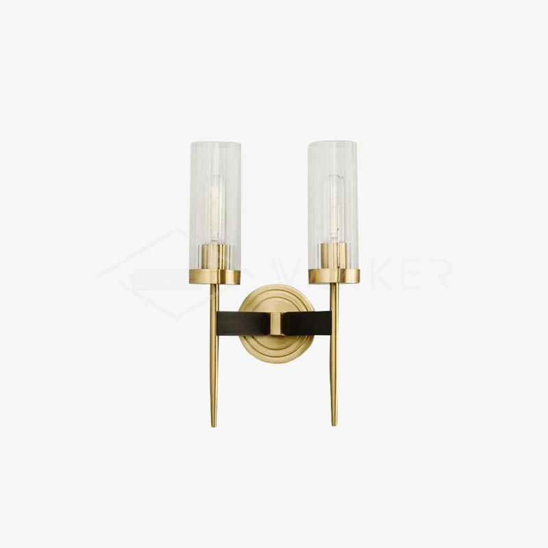 Alouette Wall Light | Copper & Glass | Brass Finish