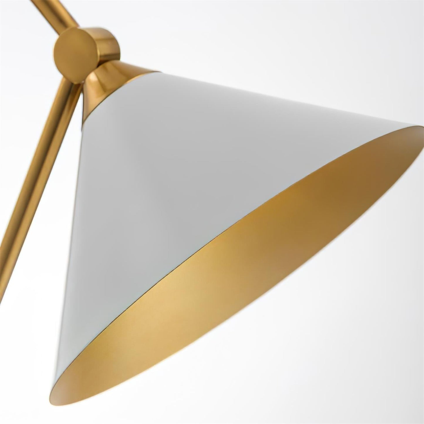Cleo Table Lamp | Iron & Marble | Gold, Black, White