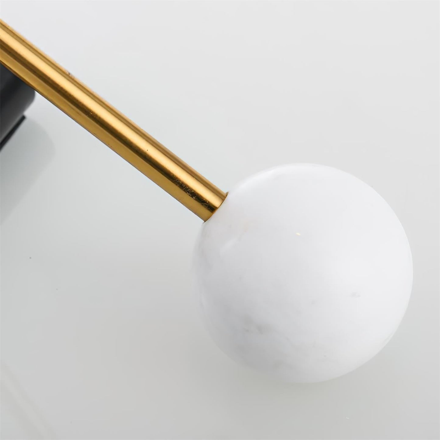 Cleo Table Lamp | Iron & Marble | Gold, Black, White