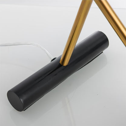 Cleo Table Lamp | Iron & Marble | Gold, Black, White