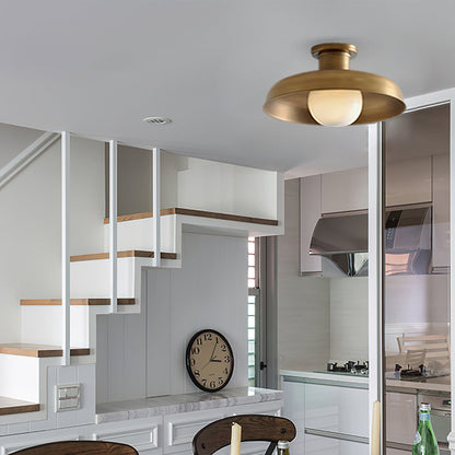 Clifton Ceiling Light | Metal & Glass | Gold & Black