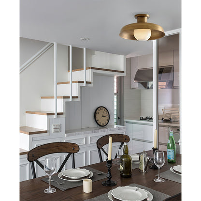 Clifton Ceiling Light | Metal & Glass | Gold & Black