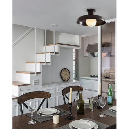 Clifton Ceiling Light | Metal & Glass | Gold & Black