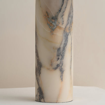 Cline Table Lamp | White Marble Base | Black Shade