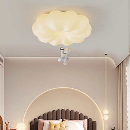 Cloud Bear Ceiling Light | Metal, PE, Resin | White