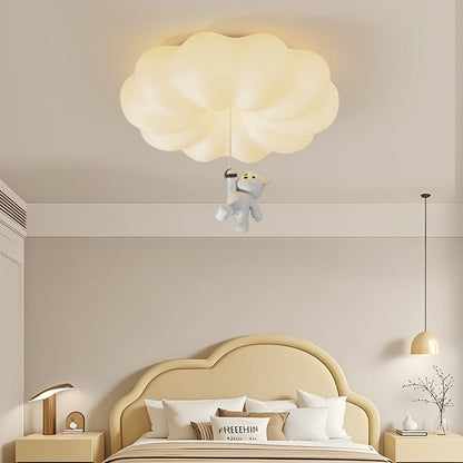 Cloud Bear Ceiling Light | Metal, PE, Resin | White