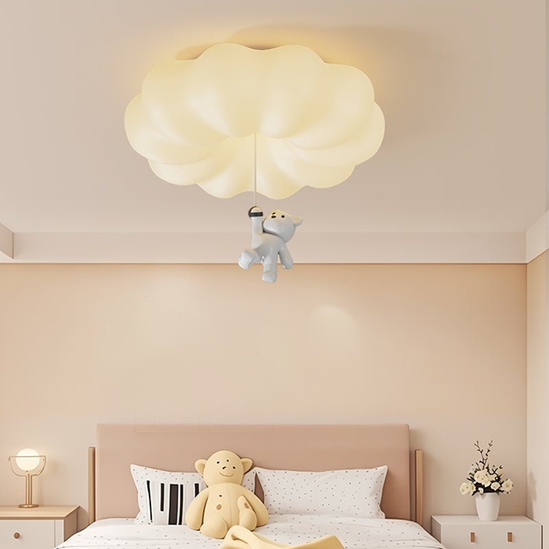 Cloud Bear Ceiling Light | Metal, PE, Resin | White