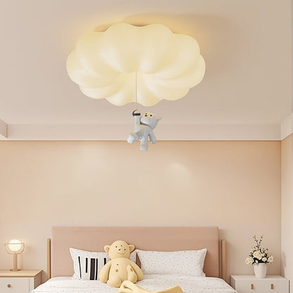 Cloud Bear Ceiling Light | Metal, PE, Resin | White