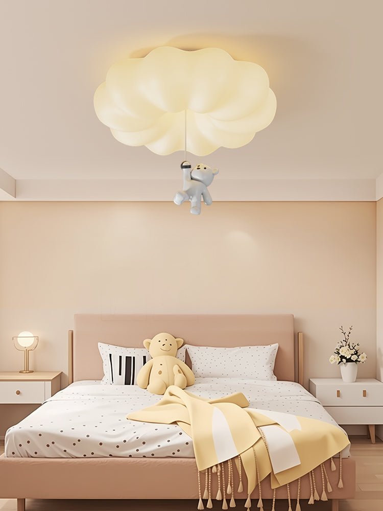 Cloud Bear Ceiling Light | Metal, PE, Resin | White