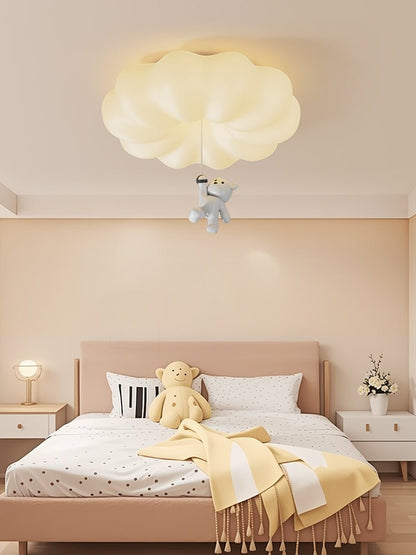 Cloud Bear Ceiling Light | Metal, PE, Resin | White